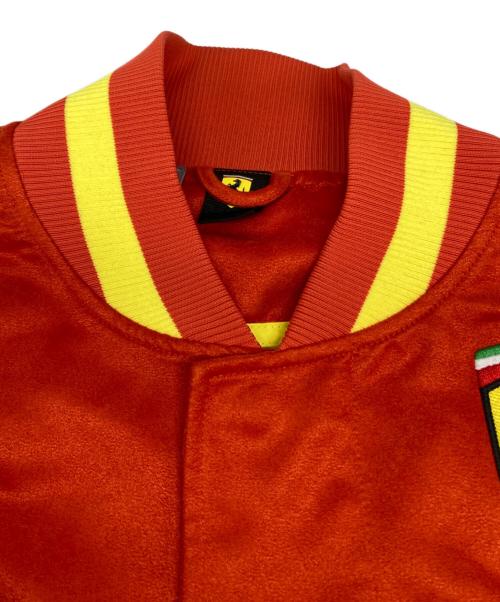 PUMA（プーマ）PUMA (プーマ) Ferrari (フェラーリ) VARSITYジャケット オレンジ サイズ:XLの古着・服飾アイテム