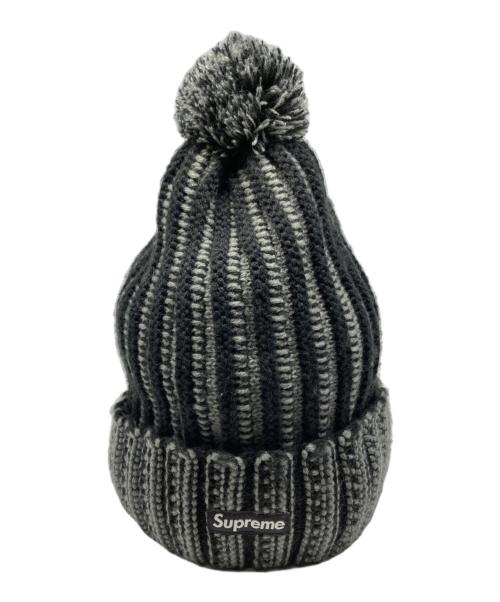 SUPREME（シュプリーム）SUPREME (シュプリーム) CONTRAST STRIPE BEANIE ブラックの古着・服飾アイテム