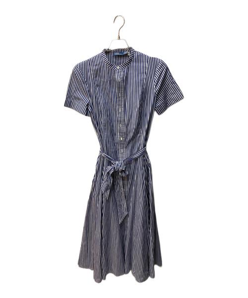 POLO RALPH LAUREN（ポロ・ラルフローレン）POLO RALPH LAUREN (ポロ・ラルフローレン) シャツワンピース ブルー サイズ:4の古着・服飾アイテム