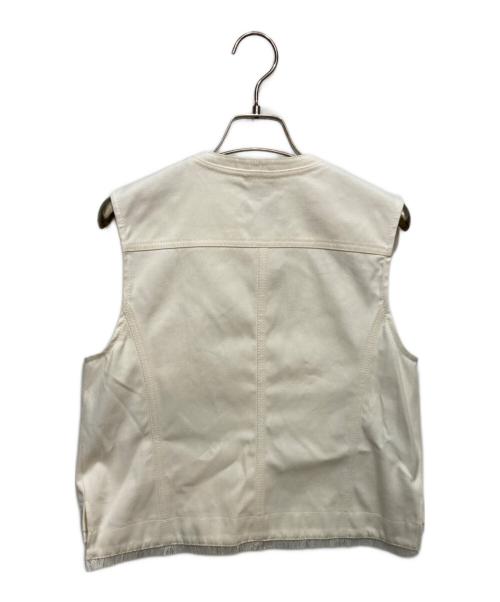 ANAYI（アナイ）ANAYI (アナイ) デニムライクポケットジレ ホワイト サイズ:36の古着・服飾アイテム