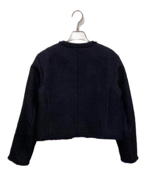 TOMORROW LAND collection（トゥモローランドコレクション）TOMORROW LAND collection (トゥモローランドコレクション) ブークレーファンシー クルーネックジャケット ネイビー サイズ:36の古着・服飾アイテム