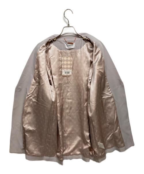 LA POMME（ラポミ）LA POMME (ラポミ) Luxe Bow Accent Jacket/リュクスリボンアクセントジャケット ブルー サイズ:M 未使用品の古着・服飾アイテム