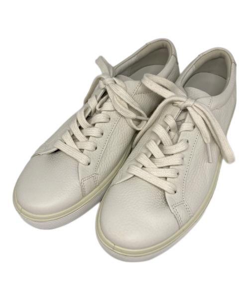 ECCO（エコー）ECCO (エコー) レザースニーカー ホワイト サイズ:23.5cmの古着・服飾アイテム