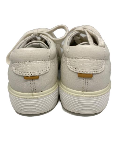 ECCO（エコー）ECCO (エコー) レザースニーカー ホワイト サイズ:23.5cmの古着・服飾アイテム