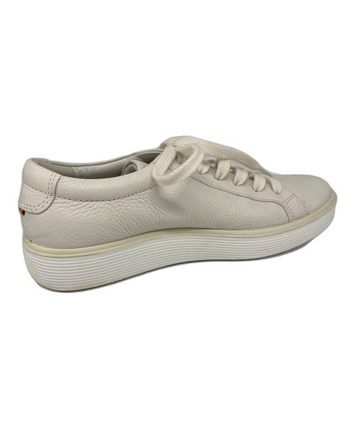 ECCO（エコー）ECCO (エコー) レザースニーカー ホワイト サイズ:23.5cmの古着・服飾アイテム