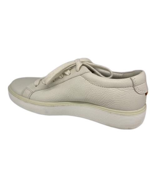 ECCO（エコー）ECCO (エコー) レザースニーカー ホワイト サイズ:23.5cmの古着・服飾アイテム