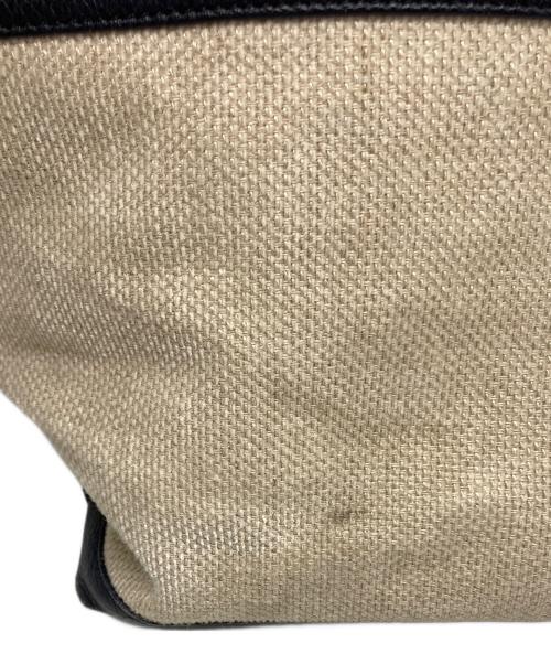 AKRIS（アクリス）AKRIS (アクリス) キャンパスバック ネイビー×ホワイトの古着・服飾アイテム