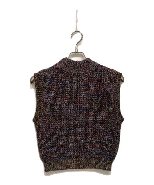 CABAN（キャバン）CABAN (キャバン) コットンカシミヤミックスワッフル モックネックベスト マルチカラー サイズ:FREEの古着・服飾アイテム