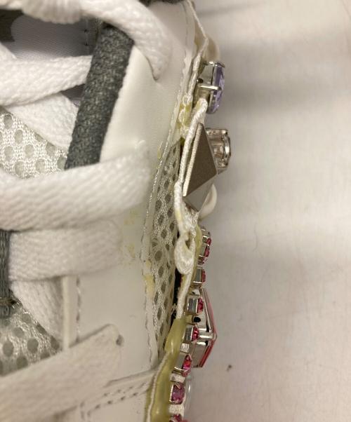 MIZUNO（ミズノ）MIZUNO (ミズノ) COMME des GARCONS GIRL (コムデギャルソンガール) ビジュースニーカー ホワイト サイズ:25cmの古着・服飾アイテム