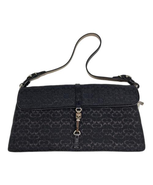 COACH（コーチ）COACH (コーチ) シグネチャーハンドバッグ ブラックの古着・服飾アイテム