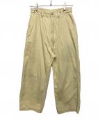 ordinary fitsオーディナリーフィッツ）の古着「ordinary fits CORDUROY BELL PANTS」｜イエロー