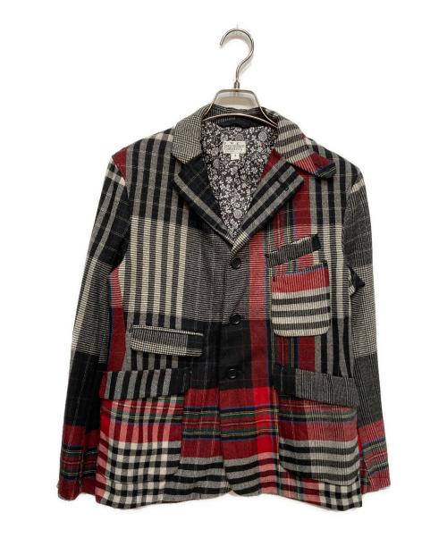FWk Engineered Garments（エフダブリューケーエンジニアードガーメンツ）FWk Engineered Garments (エフダブリューケーエンジニアードガーメンツ) LDT JACKET レッド×グレー サイズ:1の古着・服飾アイテム