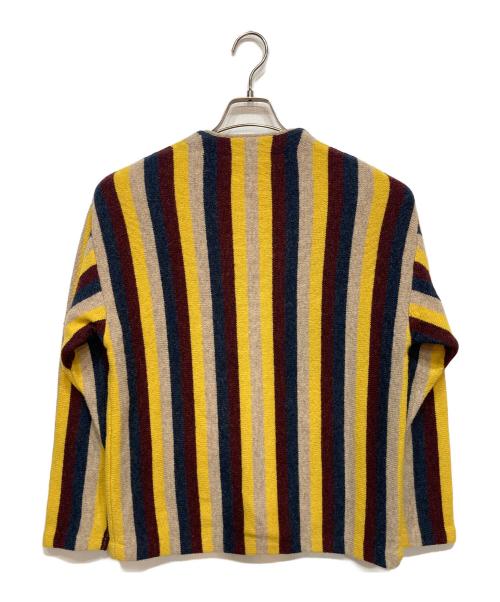 Pilgrim Surf+Supply（ピルグリム サーフサプライ）Pilgrim Surf+Supply (ピルグリム サーフサプライ) ニットカーディガン ベージュ×イエロー サイズ:XSの古着・服飾アイテム