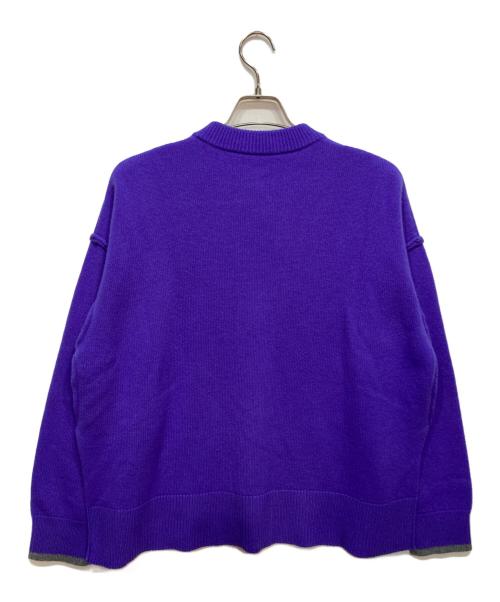 nagonstans（ナゴンスタンス）nagonstans (ナゴンスタンス) TRINITY カーディガン パープル サイズ:Mの古着・服飾アイテム