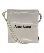 Americana×TEMBEAアメリカーナ×テンベア）の古着「別注 PVC コーティング 巾着バッグ」｜ホワイト