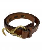 TORY LEATHERトリーレザー）の古着「フック レザー ベルト」｜ブラウン
