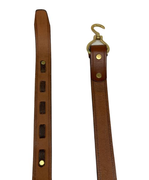 TORY LEATHER（トリーレザー）TORY LEATHER (トリーレザー) フック レザー ベルト ブラウンの古着・服飾アイテム