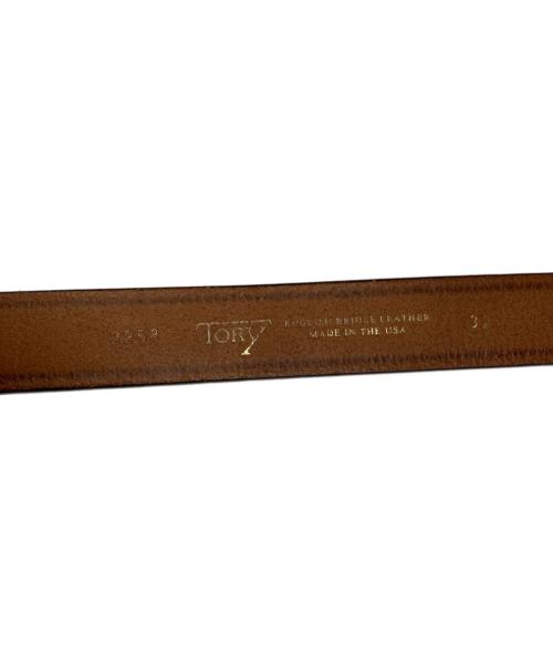 TORY LEATHER（トリーレザー）TORY LEATHER (トリーレザー) フック レザー ベルト ブラウンの古着・服飾アイテム