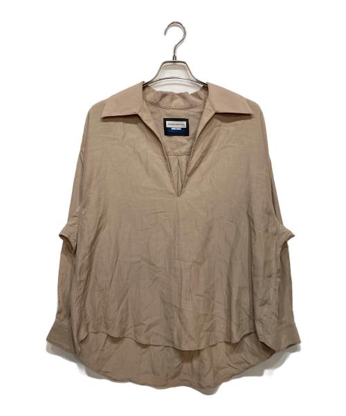 MAISON SPECIAL（メゾンスペシャル）MAISON SPECIAL (メゾンスペシャル) Deep Front Neck Prime-Over Skipper Shirt/ディープフロントネックプライムオーバースキッパーシャツ ベージュ サイズ:1の古着・服飾アイテム
