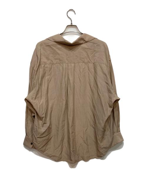 MAISON SPECIAL（メゾンスペシャル）MAISON SPECIAL (メゾンスペシャル) Deep Front Neck Prime-Over Skipper Shirt/ディープフロントネックプライムオーバースキッパーシャツ ベージュ サイズ:1の古着・服飾アイテム