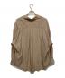 MAISON SPECIAL (メゾンスペシャル) Deep Front Neck Prime-Over Skipper Shirt/ディープフロントネックプライムオーバースキッパーシャツ ベージュ サイズ:1：8000円