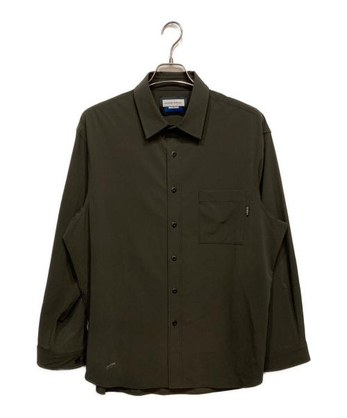 MAISON SPECIAL（メゾンスペシャル）MAISON SPECIAL (メゾンスペシャル) レギュラーカラープライムオーバーロングスリーブシャツ オリーブ サイズ:1の古着・服飾アイテム
