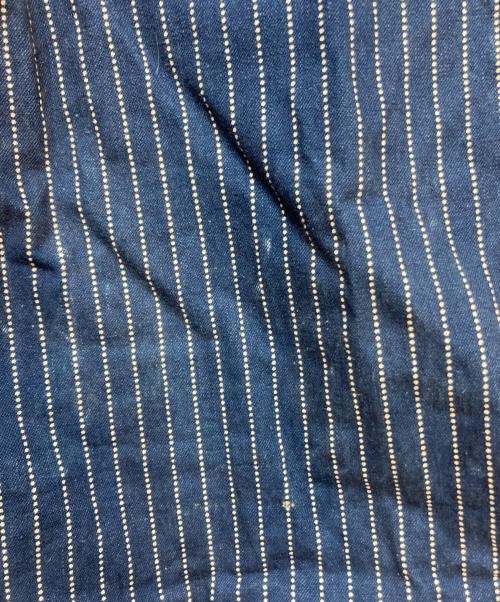 HEADLIGHT（ヘッドライト）HEADLIGHT (ヘッドライト) 9oz ウォバッシュストライプ ローバック オーバーオール インディゴ サイズ:30の古着・服飾アイテム