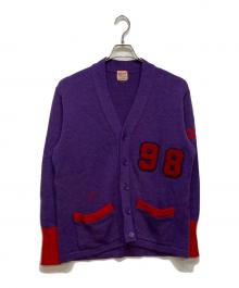 whitesville×BEAMS BOY（ホワイツビル×ビームスボーイ）の古着「別注 レタード カーディガン」｜パープル