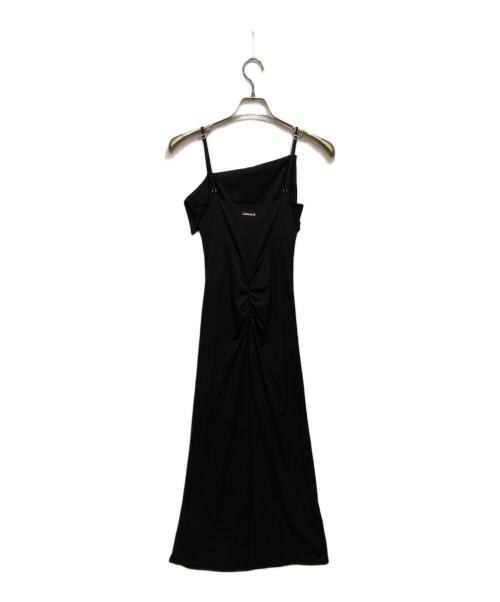 JOSE MOON（ジョゼムーン）JOSE MOON (ジョゼムーン) BICOLOR DRAPE DRESS ブラック サイズ:36の古着・服飾アイテム