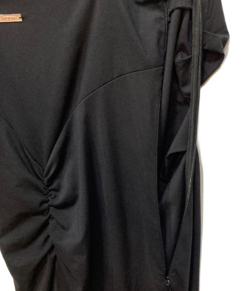 JOSE MOON（ジョゼムーン）JOSE MOON (ジョゼムーン) BICOLOR DRAPE DRESS ブラック サイズ:36の古着・服飾アイテム