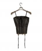 JOSE MOONジョゼムーン）の古着「LACEUP SWEAT BUSTIER」｜グレー