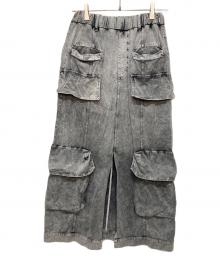 STUDIOUS（ステュディオス）の古着「Jersey Cargo Skirt」｜グレー
