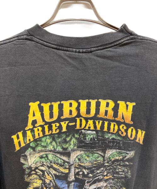 HARLEY-DAVIDSON（ハーレーダビッドソン）HARLEY-DAVIDSON (ハーレーダビッドソン) 90s カットソー スパイダーウェブ グレー サイズ:XLの古着・服飾アイテム