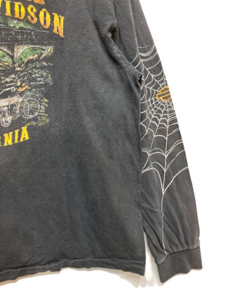 HARLEY-DAVIDSON（ハーレーダビッドソン）HARLEY-DAVIDSON (ハーレーダビッドソン) 90s カットソー スパイダーウェブ グレー サイズ:XLの古着・服飾アイテム