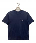 COMME des GARCONS HOMMEコムデギャルソン オム）の古着「綿天竺ロゴプリントTシャツ」｜ネイビー