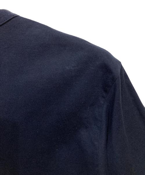 COMME des GARCONS HOMME（コムデギャルソン オム）COMME des GARCONS HOMME (コムデギャルソン オム) 綿天竺ロゴプリントTシャツ ネイビー サイズ:Mの古着・服飾アイテム