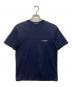 COMME des GARCONS HOMME（コムデギャルソン オム）の古着「綿天竺ロゴプリントTシャツ」｜ネイビー