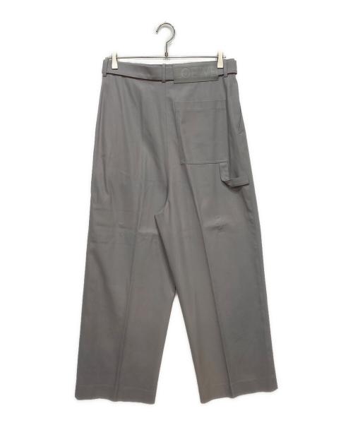 LOEWE（ロエベ）LOEWE (ロエベ) ロークロッチトラウザーズ パープル サイズ:46の古着・服飾アイテム