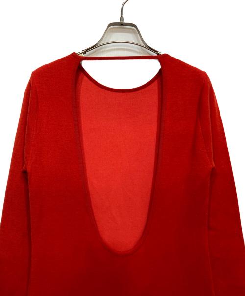 AURALEE（オーラリー）AURALEE (オーラリー) WOOL STRETCH DOUBLE FACE KNIT DRESS レッド サイズ:1の古着・服飾アイテム