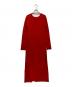 AURALEE（オーラリー）の古着「WOOL STRETCH DOUBLE FACE KNIT DRESS」｜レッド