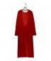 AURALEE (オーラリー) WOOL STRETCH DOUBLE FACE KNIT DRESS レッド サイズ:1：18000円