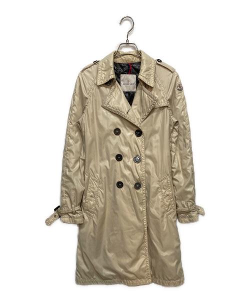 MONCLER（モンクレール）MONCLER (モンクレール) ナイロントレンチコート ベージュの古着・服飾アイテム