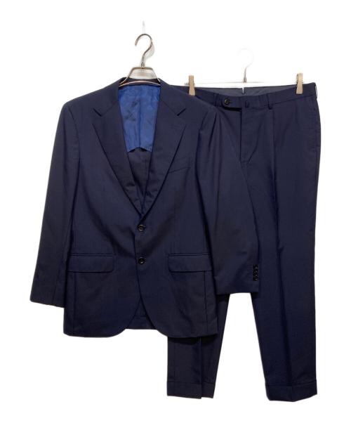 BEAMS F（ビームスエフ）BEAMS F (ビームスエフ) CANONICO ウール ソリッド スーツ ネイビー サイズ:48の古着・服飾アイテム