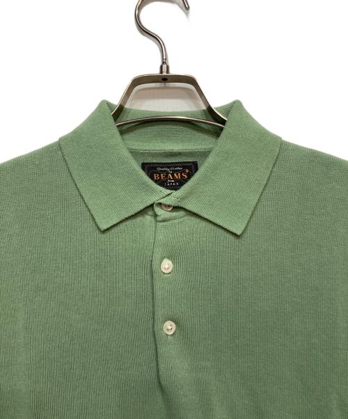 BEAMS（ビームス）BEAMS (ビームス) Knit Polo 12G グリーン サイズ:Lの古着・服飾アイテム
