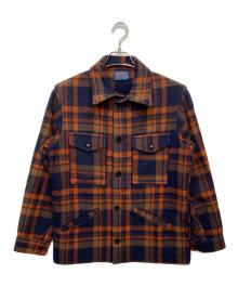 PENDLETON（ペンドルトン）の古着「70s ウールジャケット」｜ネイビー×オレンジ