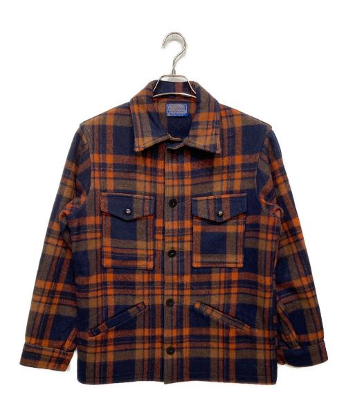PENDLETON（ペンドルトン）PENDLETON (ペンドルトン) 70s ウールジャケット ネイビー×オレンジ サイズ:Mの古着・服飾アイテム