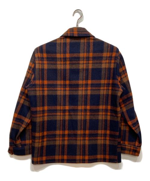 PENDLETON（ペンドルトン）PENDLETON (ペンドルトン) 70s ウールジャケット ネイビー×オレンジ サイズ:Mの古着・服飾アイテム