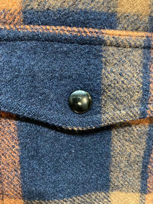 PENDLETON（ペンドルトン）PENDLETON (ペンドルトン) 70s ウールジャケット ネイビー×オレンジ サイズ:Mの古着・服飾アイテム