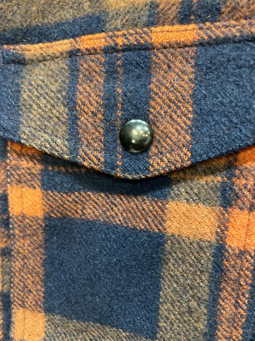 PENDLETON（ペンドルトン）PENDLETON (ペンドルトン) 70s ウールジャケット ネイビー×オレンジ サイズ:Mの古着・服飾アイテム
