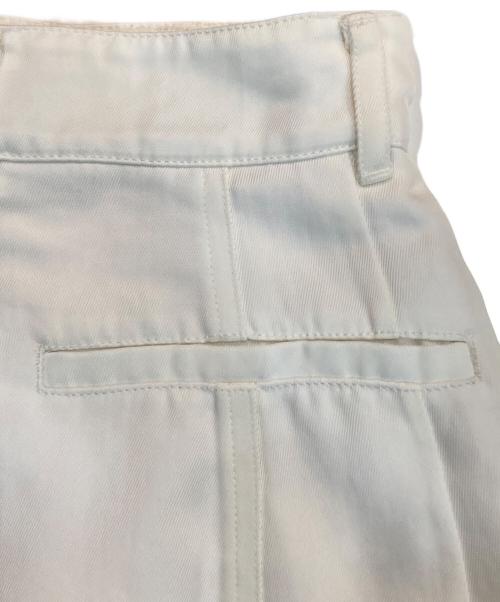 CLANE（クラネ）CLANE (クラネ) SHEER SWITCHING STRAIGHT SKIRT(シアースイッチングストレートスカート) アイボリーの古着・服飾アイテム